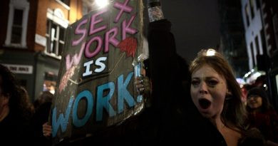 Protesto de trabalhadoras sexuais no Reino Unido